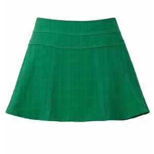 prAna Green Cotton A-Line Skirt Boho Casual Cotton Lined Women’s - size 0